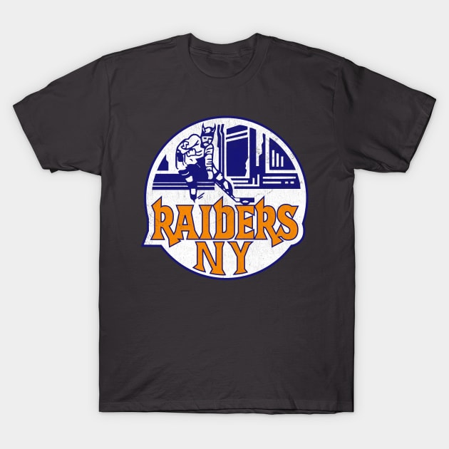 Defunct - New York Raiders Hockey T-Shirt by LocalZonly